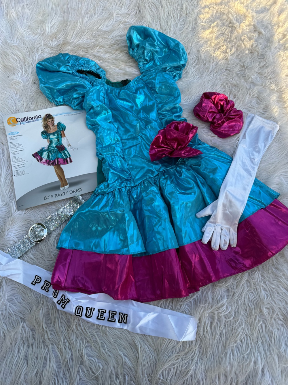 80's Party Prom Queen Costume (D12)